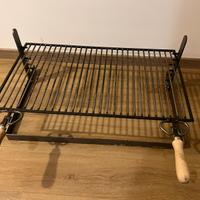 Griglia barbecue graticola regolabile 70x45 brace