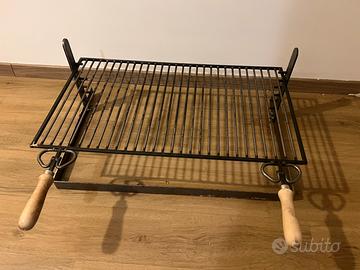 Griglia barbecue graticola regolabile 70x45 brace