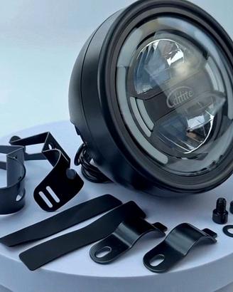 Grande Faro LED Vintage 6.55" (48v) Moto, Bici