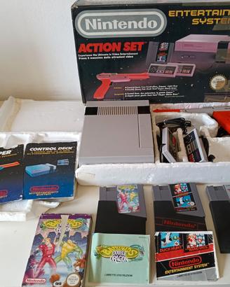 Nintendo NES originale + Pistola Zapper + 3 giochi