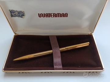Penna a sfera waterman placcata oro