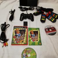 Playstation 2 slim + Buzz! + Pes 2009 +controller 