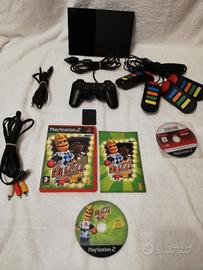 Playstation 2 slim + Buzz! + Pes 2009 +controller 