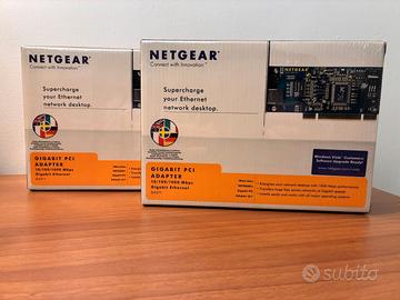 Lotto 2x Netgear GA311 Gigabit PCI Nuove