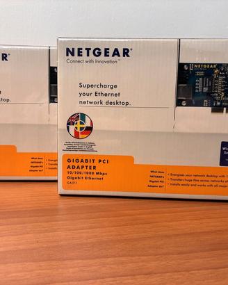 Lotto 2x Netgear GA311 Gigabit PCI Nuove