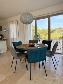 LIGNE ROSET – Tavolo da pranzo rotondo + 6 sedie