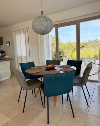 LIGNE ROSET – Tavolo da pranzo rotondo + 6 sedie