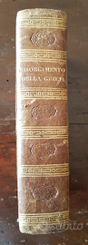 Antico libro Risorgimento della Grecia 1825