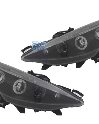 FARI PEUGEOT 207 06-12 OCCHI ANGELICI SFONDO NERO