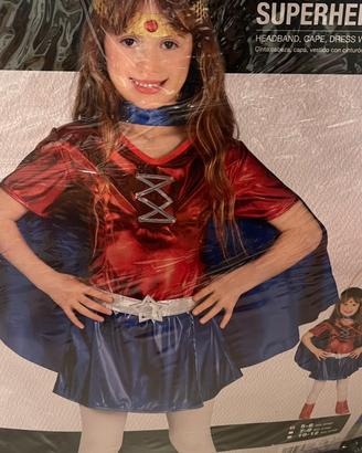 Costume Superheroine Bambina 5-6 anni