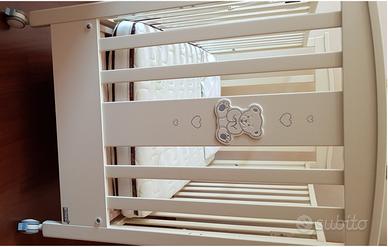 Erbesi lettino incanto, set Borbonese, materasso