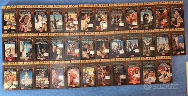 Lotto 35 VHS Vintage Kolossal Fabbri + fascicoli