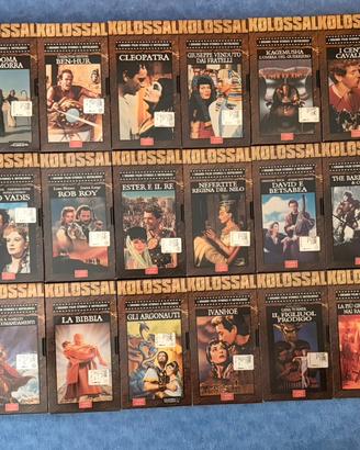 Lotto 35 VHS Vintage Kolossal Fabbri + fascicoli