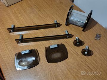 Set arredo bagno vintage in vetro scuro