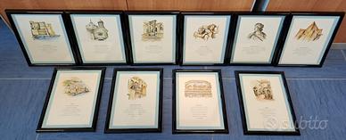 serie 10 quadretti Napoli