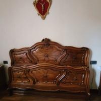 Letto matrimoniale stile barocco piemontese