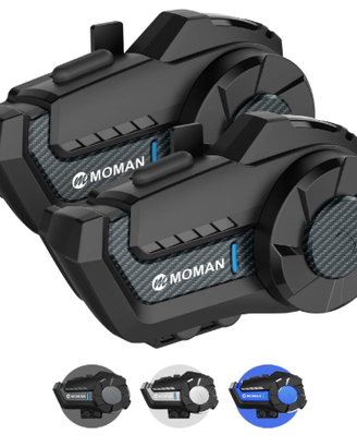 Moman Interfono Moto, H2 Pro【2 Pezzi Fibra di carb