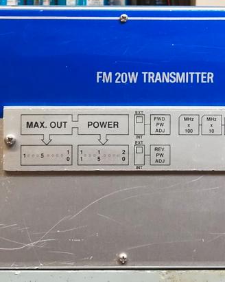 TRASMETTITORE ELCA FM BROADCAST TRANSMITTER 20W RF