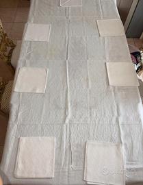 Tovaglia da tavola in cotone + 12 tovaglioli grand