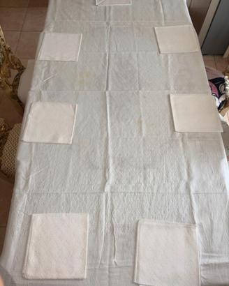 Tovaglia da tavola in cotone + 12 tovaglioli grand