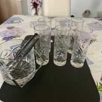 Bicchieri cristallo con portaghiaccio