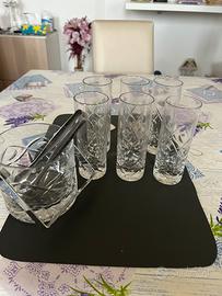 Bicchieri cristallo con portaghiaccio