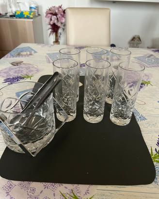 Bicchieri cristallo con portaghiaccio