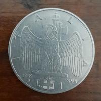 Moneta Storica Lira 1 - 1939