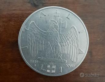 Moneta Storica Lira 1 - 1939