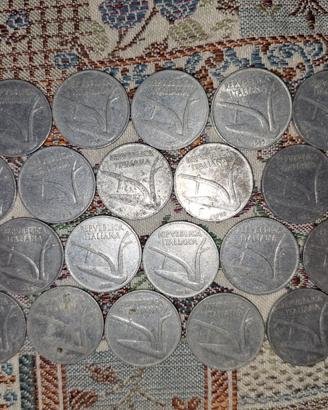 23 monete 10 lire spighe 1955