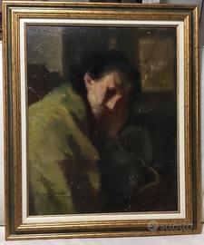 ROMOLO BERNARDI ( 1876-1956 ) antico dipinto