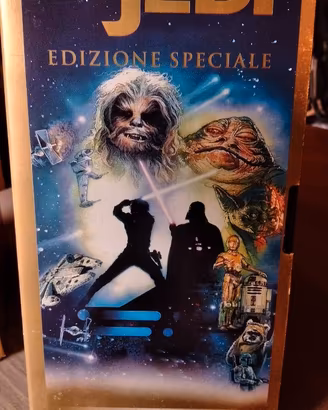 Videocassetta Vhs 3 FIlm Guerre stellari Leggere