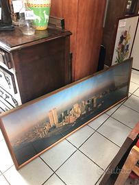 Quadro con stampa di New york con cornice e vetro