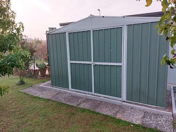 Box in Acciaio da giardino 360x345cm verde