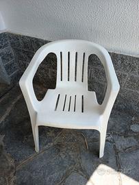 Sedie in plastica da giardino