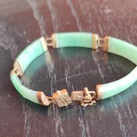 Bracciale oro 14k  585 Giada