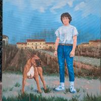 Remo Resca enorme dipinto originale del maestro