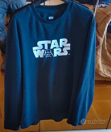 Felpa Star Wars Uomo Nera, Tg XL 