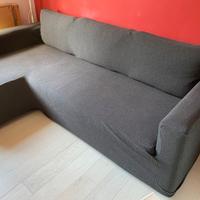 Divano letto angolare Manstad Ikea con copridivano