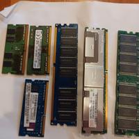 moduli RAM DDR varie