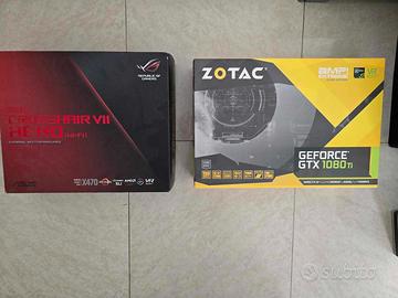 CROSSHAIR HERO VII WIFI+2700x+ZOTAC 1080ti+RAM+PSU