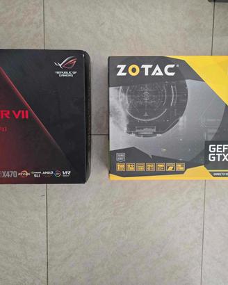 CROSSHAIR HERO VII WIFI+2700x+ZOTAC 1080ti+RAM+PSU
