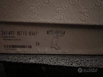 Stivali Gucci originali – n. 26 – Rubber Monogram