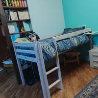 Letto soppalco delle principesse senza scivolo