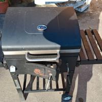 Barbecue a carbonella con coperchio e termometro