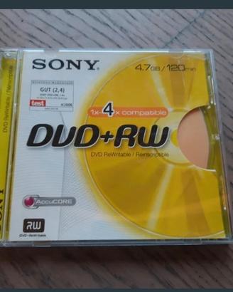 Dvd + rw vuoto marca sony 4.7 gb 120 minuti