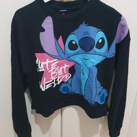 Felpa Stitch nera taglia 14/15 anni