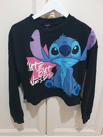 Felpa Stitch nera taglia 14/15 anni
