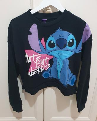 Felpa Stitch nera taglia 14/15 anni