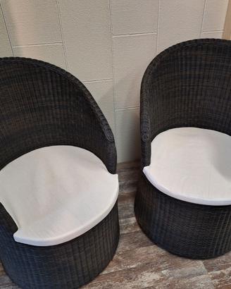 divanetto+ poltrone per esterno 